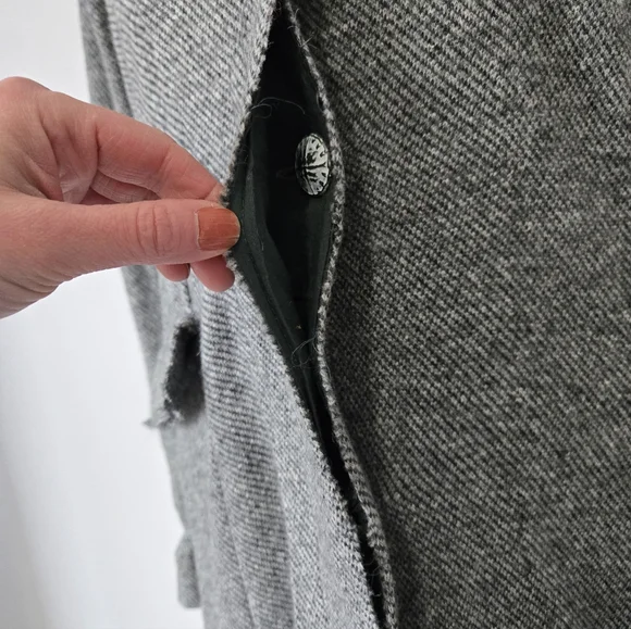 FREE PEOPLE NWT Wool Blend Long Grey Knit Longline Jacket/ Coatigan. Size Large - Picture 2 of 16